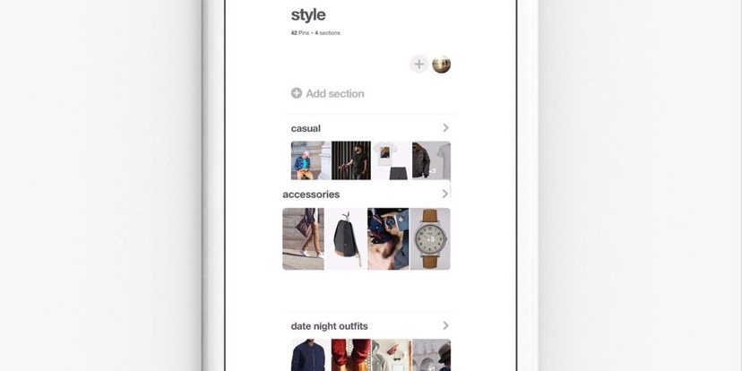 Pinterest アプリでは ピンの並べ替え セクションの並べ替え ボードのアーカイブが可能に Around Mobile World